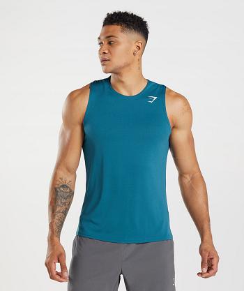 Pánské Tílko Gymshark Arrival Blankyt | CZ 2322VRW